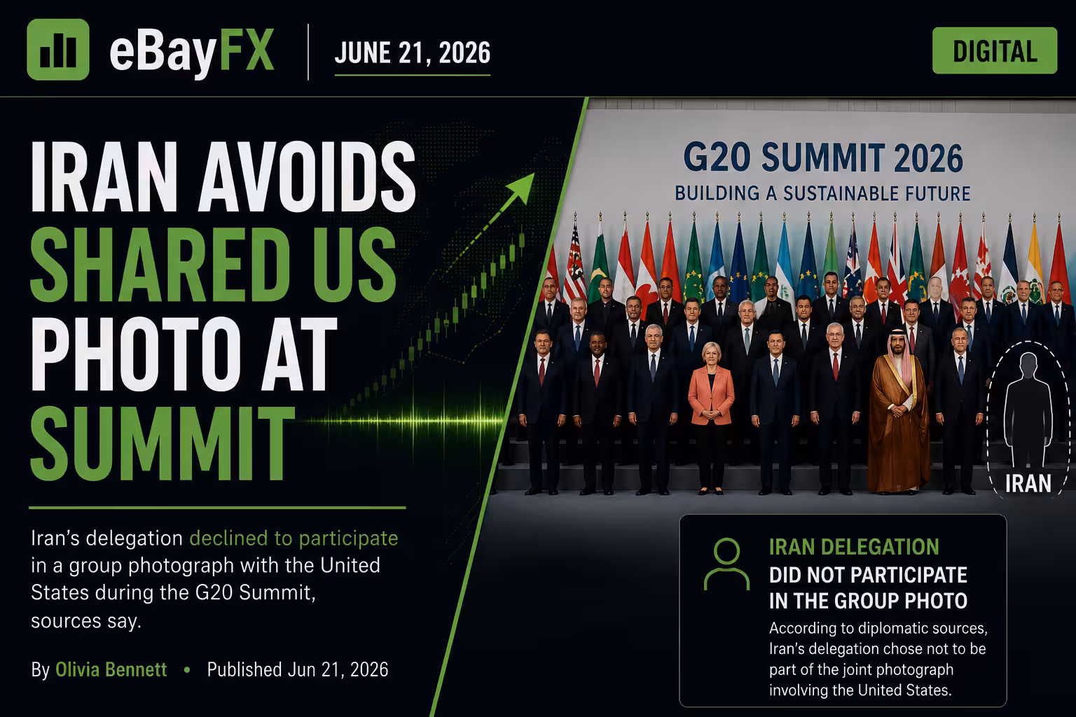 Afternoon Finance Digest: Iran Avoids Shared US Photo at Summit
