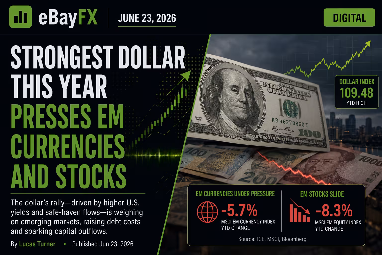 Trading Desk Update: Strongest Dollar This Year Pressures EM Currencies and Stocks